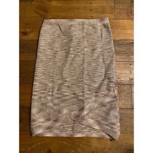 Bebe XS gold tone glitter body-con sexy mini skirt zipper high waist